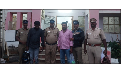 நிலத்தகராறில்   அண்ணனை கொன்ற தம்பி கூட்டாளியுடன் கைது