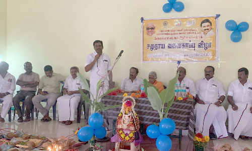 நாச்சிக்குப்பம் கிராமத்தில்  150 கர்ப்பிணி பெண்களுக்கு  சமுதாய வளைகாப்பு விழா