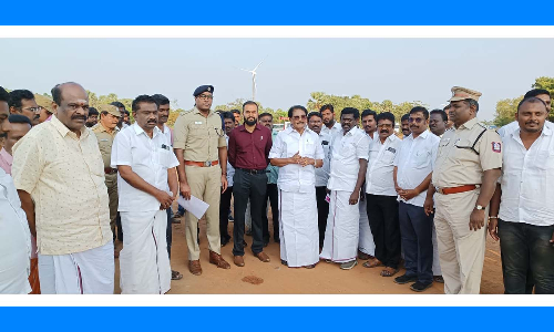 தென்காசியில் 50 ஆயிரம் பேருக்கு நலத்திட்ட உதவிகள் வழங்குகிறார் - முதல்-அமைச்சர் பங்கேற்கும் இடத்தை  அமைச்சர், அதிகாரிகள் ஆய்வு