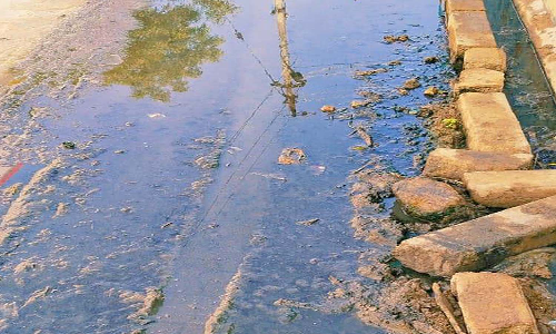 சாம்பவர்வடகரை 2-வது வார்டில் சேரும், சகதியாக மாறிய சாலை- பொது மக்கள் புகார்