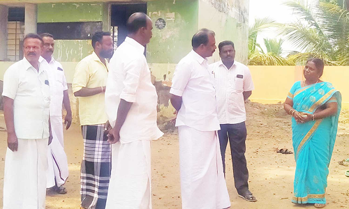 அரசு பள்ளியில் ஆய்வு