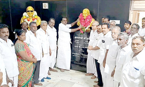 கலைஞர் பிறந்த இல்லத்தில் முன்னாள் அமைச்சர் முரசொலி மாறன் நினைவு நாள் அனுசரிப்பு