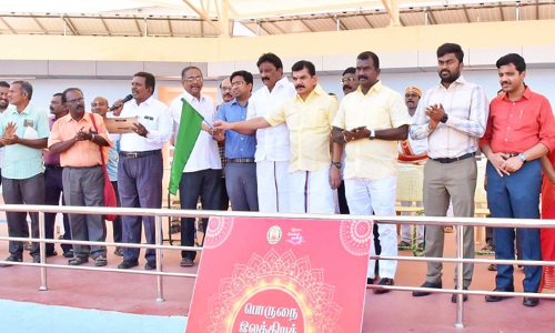 பாளையில் பொருநை இலக்கிய திருவிழா விழிப்புணர்வு பேரணி - அப்துல்வகாப் எம்.எல்.ஏ. தொடங்கி வைத்தார்