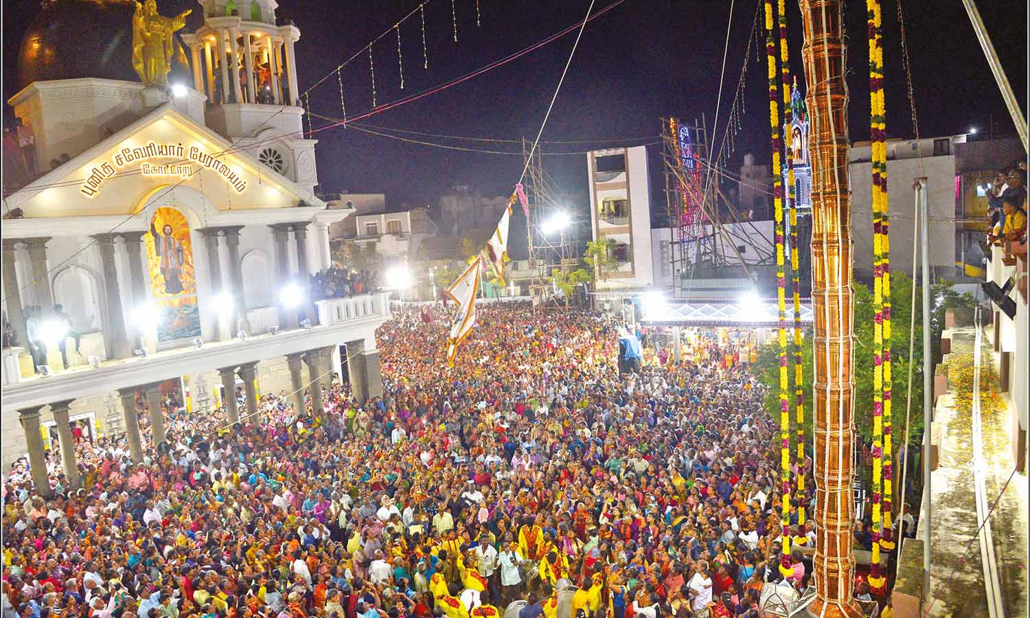 நாகர்கோவில் கோட்டார் புனித சவேரியார் பேராலய திருவிழா கொடியேற்றத்துடன்