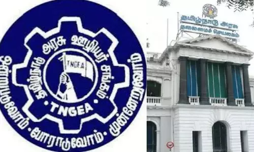 சத்துணவு ஊழியர்கள் ஊர்வலம்