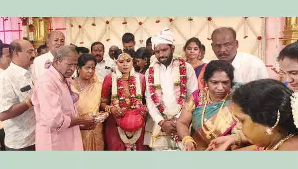 வெங்கடேஸ்வரா கன்ஸ்ட்ரக்சன்  என்ஜினீயர் பால்ராஜ் இல்ல திருமண விழா