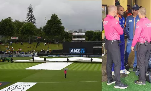 இந்தியா- நியூசிலாந்து 2வது ஒருநாள் போட்டி மழையால் கைவிடப்பட்டது