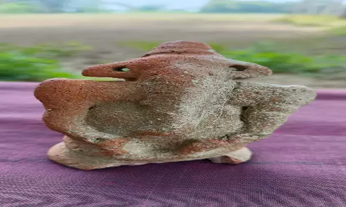 பண்ருட்டி அருகே பழமையான சுடுமண் விநாயகர் பொம்மை கண்டெடுப்பு