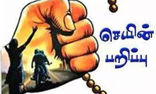 மூதாட்டியிடம் 4 பவுன் சங்கிலி பறிப்பு