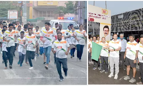 கிருஷ்ணகிரியில் மினி மாரத்தான் போட்டி