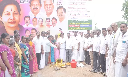 மல்லிநாயனப்பள்ளி கிராமத்தில்  ரூ.5.20 லட்சம் மதிப்பில் கழிவுநீர் கால்வாய் அமைக்கும் பணி   -அசோக்குமார் எம்.எல்.ஏ. தொடங்கி வைத்தார்