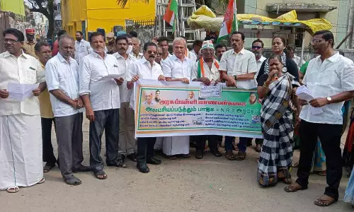 வைத்திலிங்கம் எம்.பி. போராட்டம்