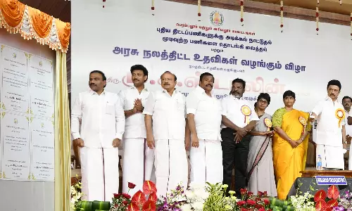பெரம்பலூர், அரியலூரில் 30,391 பயனாளிகளுக்கு அரசு நலத்திட்ட உதவிகள்- முதலமைச்சர் வழங்கினார்
