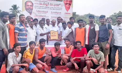 கோவில்பட்டியில் அ.தி.மு.க. சார்பில் கால்பந்து போட்டி