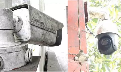 கொடைக்கானல் வெள்ளி நீர்வீழ்ச்சி சோதனை சாவடியில்   சி.சி.டி.வி காமிராக்கள் பழுது