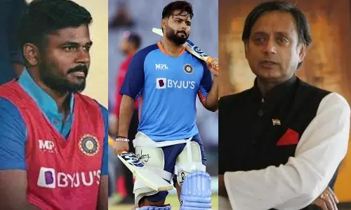 சஞ்சு சாம்சனுக்கு மீண்டும் வாய்ப்பு மறுப்பு- ரிஷப் பண்டை கேலி செய்த சசி தரூர்