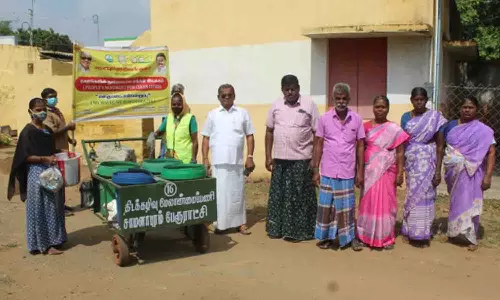 சாமளாபுரம் பேரூராட்சியில்  தூய்மை விழிப்புணர்வு நிகழ்ச்சி   