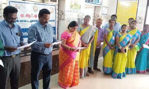 தென்காசி அரசு ஆஸ்பத்திரியில் எய்ட்ஸ் தின விழிப்புணர்வு உறுதிமொழி