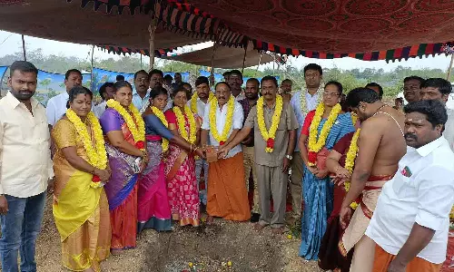 ரூ.11 கோடியில் அரசு கலை அறிவியல் கல்லூரி கட்டிடம் கட்ட பூஜை