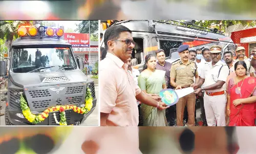 சுழல் கேமராக்களுடன் அதிநவீன கண்காணிப்பு வாகனம்