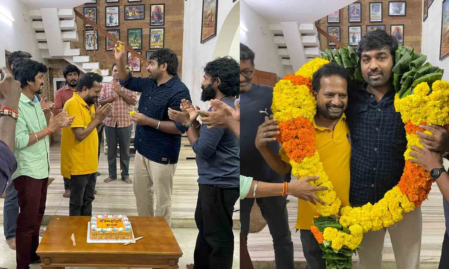 பட வெற்றியை கேக் வெட்டி கொண்டாடிய விஜய் சேதுபதி