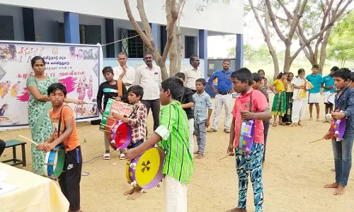 அரசு பள்ளி மாணவ-மாணவிகளுக்கு கலைத்திருவிழா போட்டிகள்