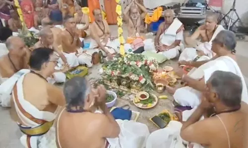 ஓசூரில் உலக நன்மைக்காக மகா ருத்ர யாகம்