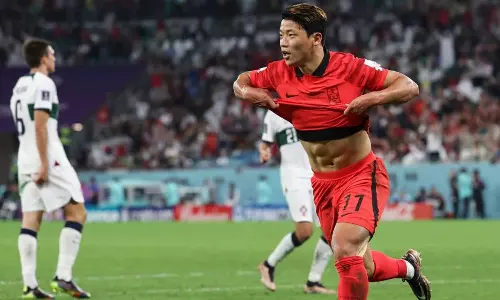 உலக கோப்பை கால்பந்து: போர்ச்சுக்கல் அணியை வீழ்த்தி தென்கொரியா வெற்றி