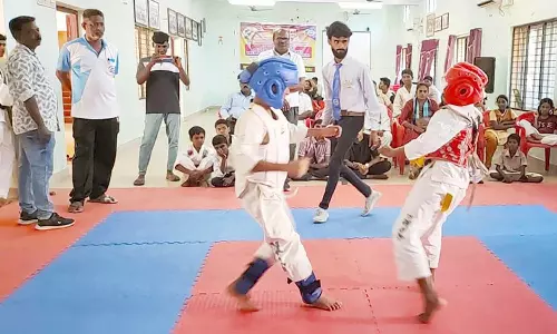 மாவட்ட அளவிலான டேக்வாண்டோ போட்டிகள்