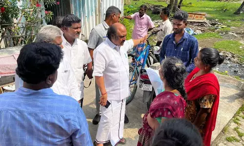 திட்டப்பணிகளை கென்னடி எம்.எல்.ஏ. ஆய்வு