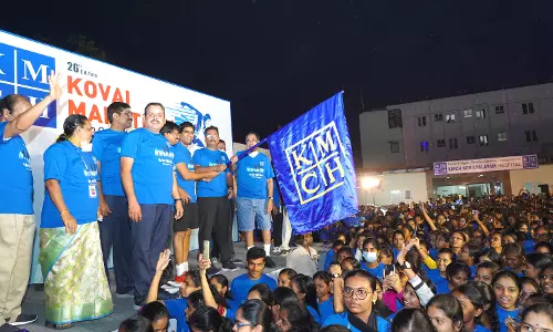 கே.எம்.சி.எச் மருத்துவமனை சார்பில் விழிப்புணர்வு மாரத்தான்