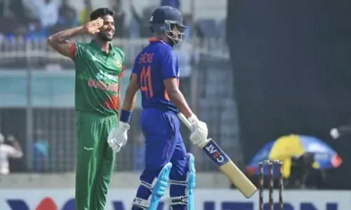 வங்காளதேசம் அபார பந்து வீச்சு- 186 ரன்களுக்கு ஆட்டமிழந்தது இந்தியா