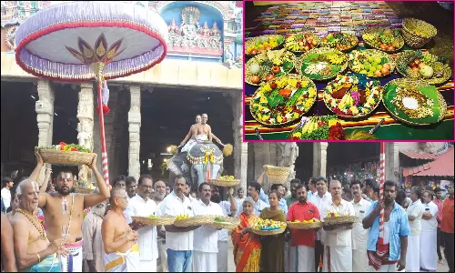 திருப்பதி தேவஸ்தானம் சார்பில் ஸ்ரீரங்கம் ரெங்கநாதர் கோவிலுக்கு வஸ்திர மரியாதை