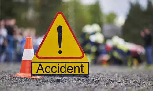ஆலங்குளம் அருகே மோட்டார் சைக்கிள் - வேன் மோதல்; வாலிபர் பலி