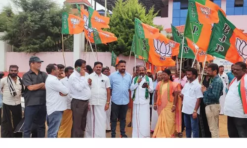 பா.ஜ.க.வினர் ஆர்ப்பாட்டம்