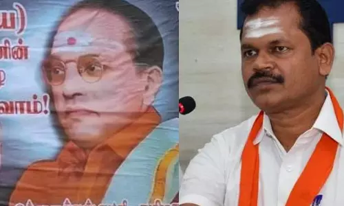 அம்பேத்கர் சிலைக்கு காவி சட்டை அணிவிக்கமாட்டேன், விபூதி, குங்குமம் பூசமாட்டேன்- அர்ஜூன் சம்பத் உத்தரவாத கடிதம்