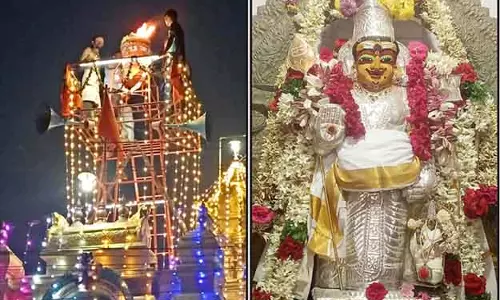 கார்த்திகை மகா தீபம் ஏற்றி பக்தர்கள் வழிபாடு