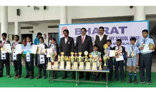 குங்பூ போட்டி:  பாரத் சி.பி.எஸ்.இ. பள்ளி  மாணவர்கள் சாதனை