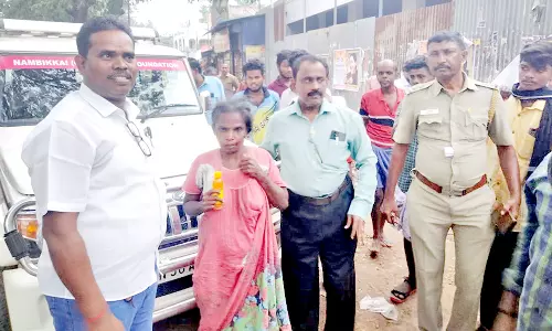 திருத்துறைப்பூண்டி அருகே மனநலம் பாதித்த பெண் மீட்பு