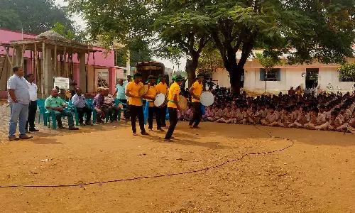 சூளகிரி அரசு பள்ளியில்   பிளாஸ்டிக் ஒழிப்பு விழிப்புணர்வு