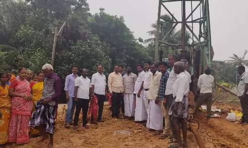 வடலூரில் 14 லட்சம் செலவில் ஆழ்துளை கிணறு