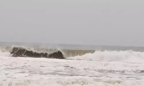 கடலூரில் கடல் சீற்றம்: 2-ம் எண் புயல் எச்சரிக்கை கூண்டு ஏற்றம்