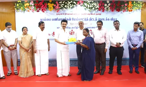 மதுரையில் தூய்மை பணியாளர்கள் மேம்பாட்டு திட்டம்- முதலமைச்சர் மு.க.ஸ்டாலின் தொடங்கி வைத்தார்