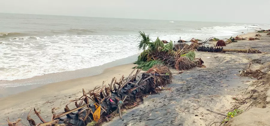 ஆர்ப்பரித்த கடல் சீற்றம்  உருக்குலைந்து வரும் கடலூர் சுப உப்பலவாடி கடற்கரை  மாவட்ட நிர்வாகம் நடவடிக்கை எடுக்குமா?