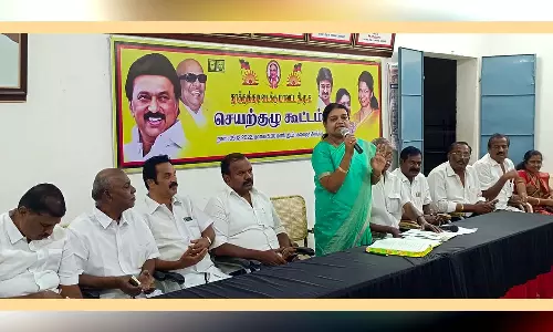 எதிர்கட்சிகளின் குற்றச்சாட்டுகளுக்கு  தக்க பதிலடி உடனே கொடுக்க வேண்டும் -செயற்குழு கூட்டத்தில் அமைச்சர் கீதாஜீவன் பேச்சு