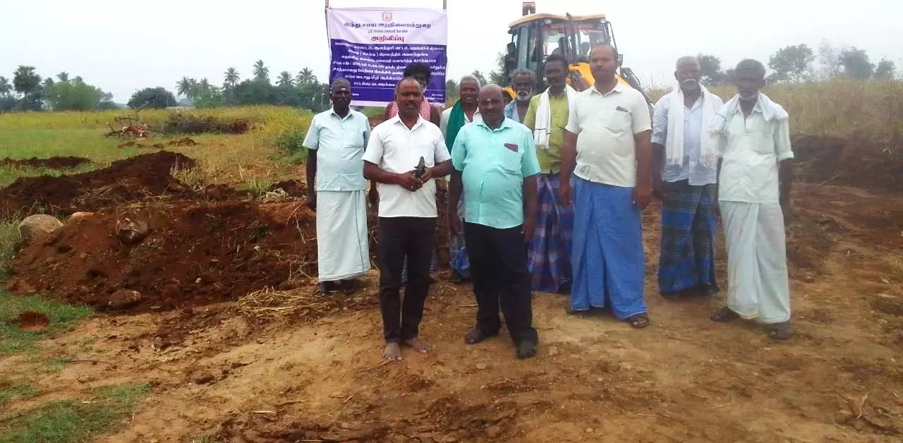 காரை கிராமத்தில் கோயில் நிலம் மீட்பு