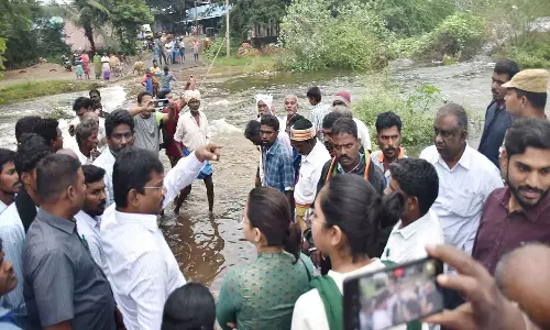 மாண்டஸ் புயலால் பாதிக்கப்பட்ட வெம்பாக்கம், செய்யாறு பகுதிகளில் கலெக்டர் ஆய்வு