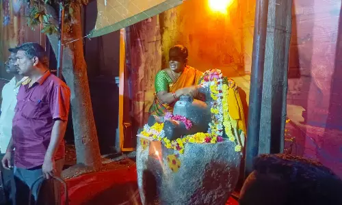 புதுவையில் அனுமதியின்றி வைத்த யானை சிலை அகற்றம்- தடுக்க முயன்றவர்கள் மீது போலீசார் தடியடி