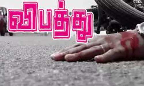 சாலை விபத்தில் 2 பேர் காயம்