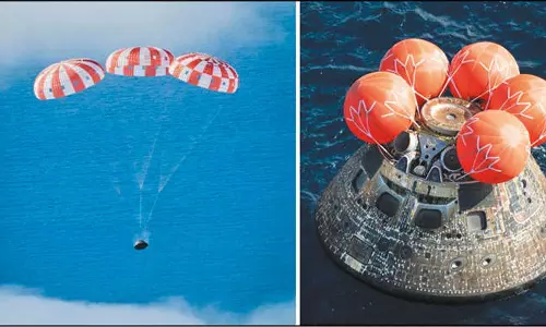 நிலவுக்கு அனுப்பப்பட்ட நாசாவின் ஓரியன் விண்கலம் பூமிக்கு திரும்பியது